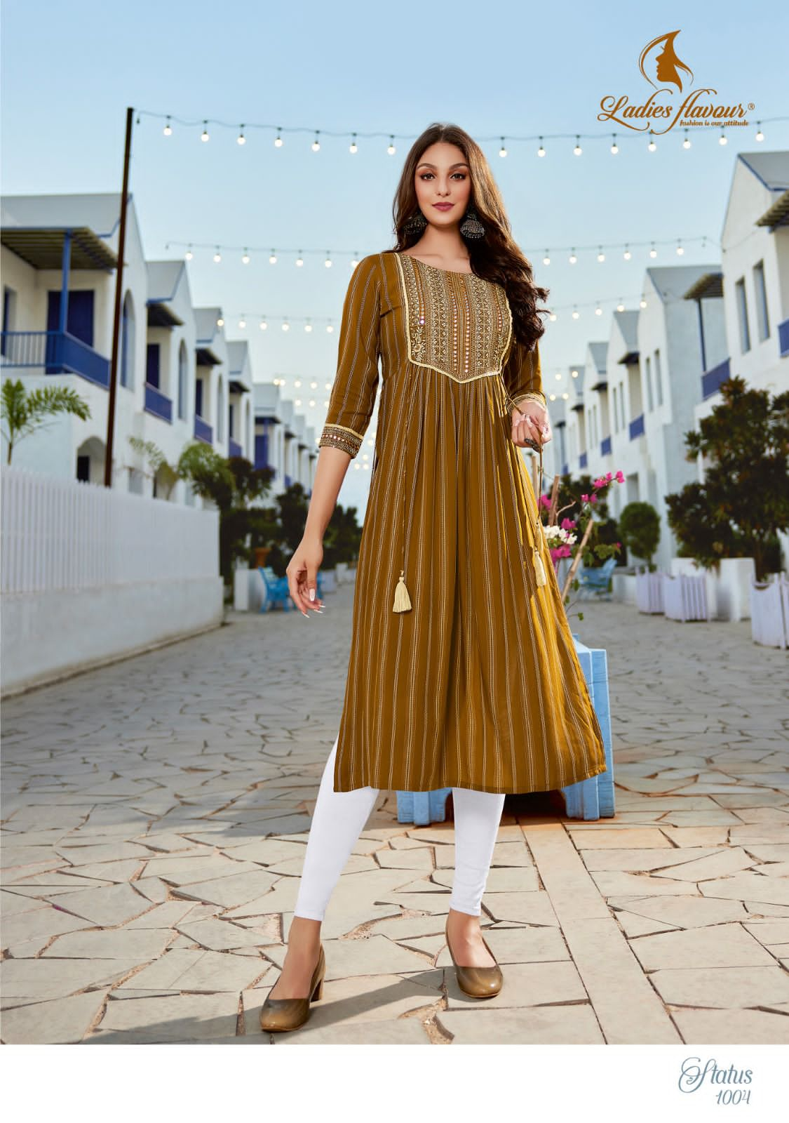 Status By Ladies Flavour 1001-1006 Nyra Cut Kurtis Catalog